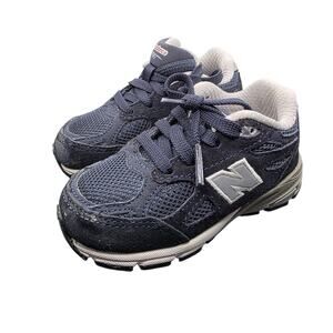 New Balance 990 Toddler Navy Blue Suede Sneakers Shoes IC990NB3 Size 6C W/ Box